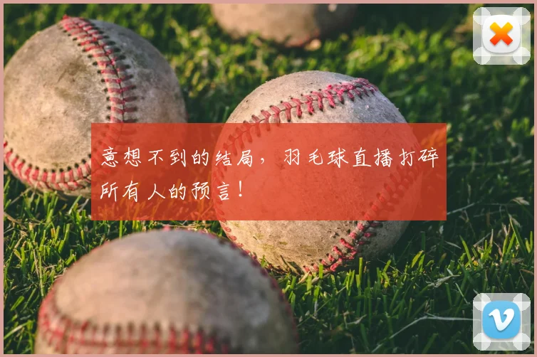 意想不到的结局，羽毛球直播打碎所有人的预言！